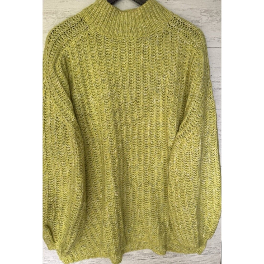 Pilcro Anthropologie Womens Sweater Loose Chunky Cable Knit Balloon Sleeves-XS